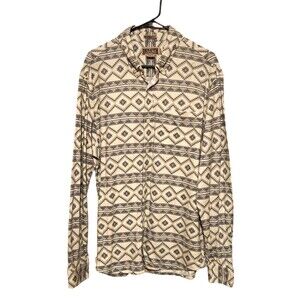 Duluth Trading Co. Untucked Shirt Long Sleeve Southwest Print Men's Size Large